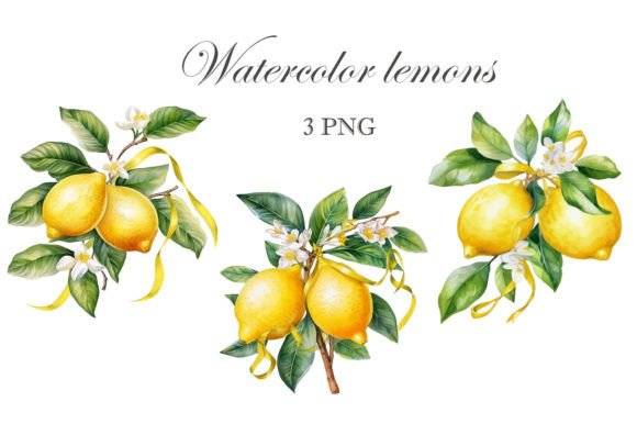 Download Lemon Watercolor Png. Citrus Clipart - Color Collection