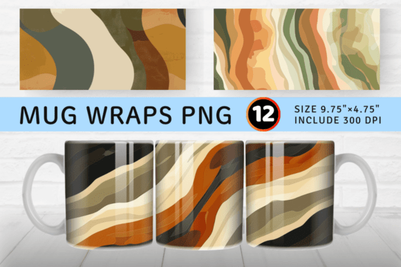 Download Earthy Colors Mug Wrap Sublimation Desig - Color Collection