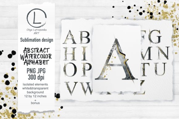 Download Abstract Watercolor Alphabet - Color Collection